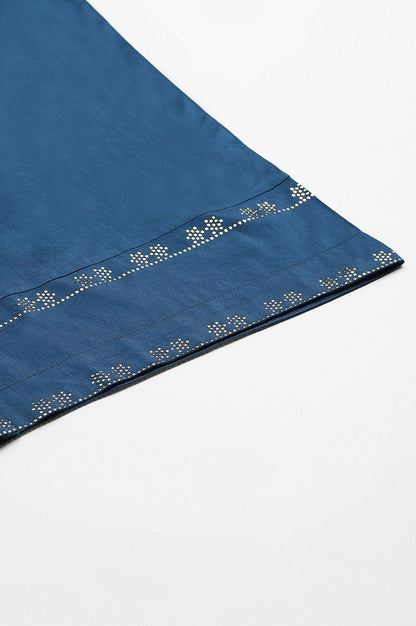 W for Woman Persian Blue Straight Parallel Pants