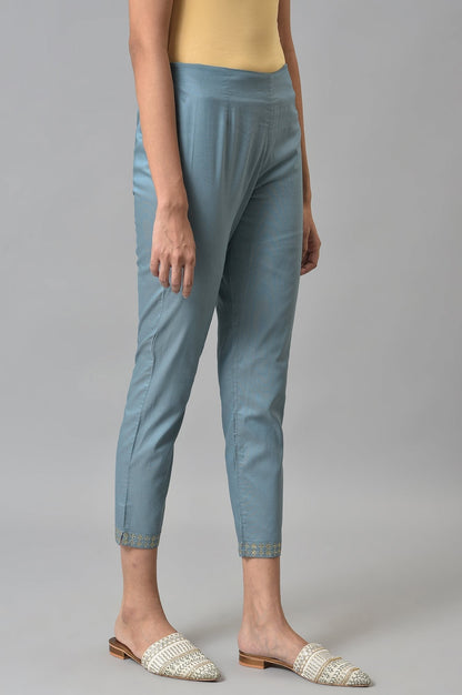 W for Woman Stone Blue Women Slim Pants