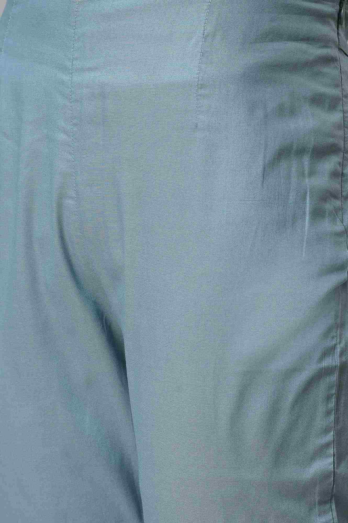 W for Woman Stone Blue Women Slim Pants