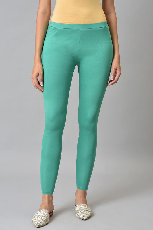 W for Woman Green Knitted Women Tights