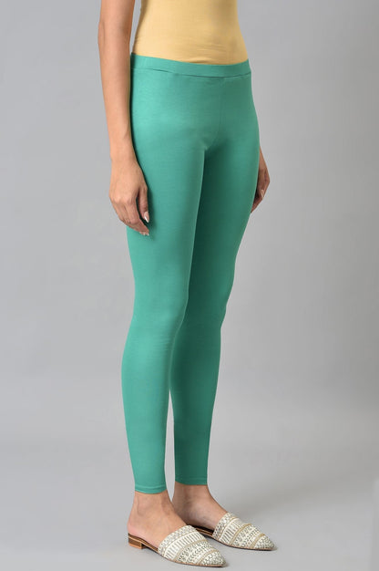 W for Woman Green Knitted Women Tights