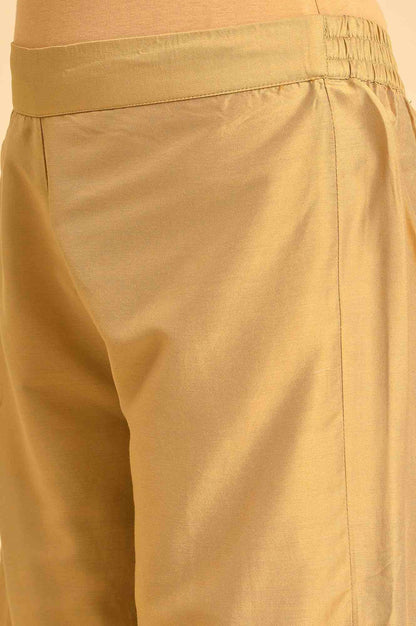 W for Woman Gold Floral Printed Parallel Pants