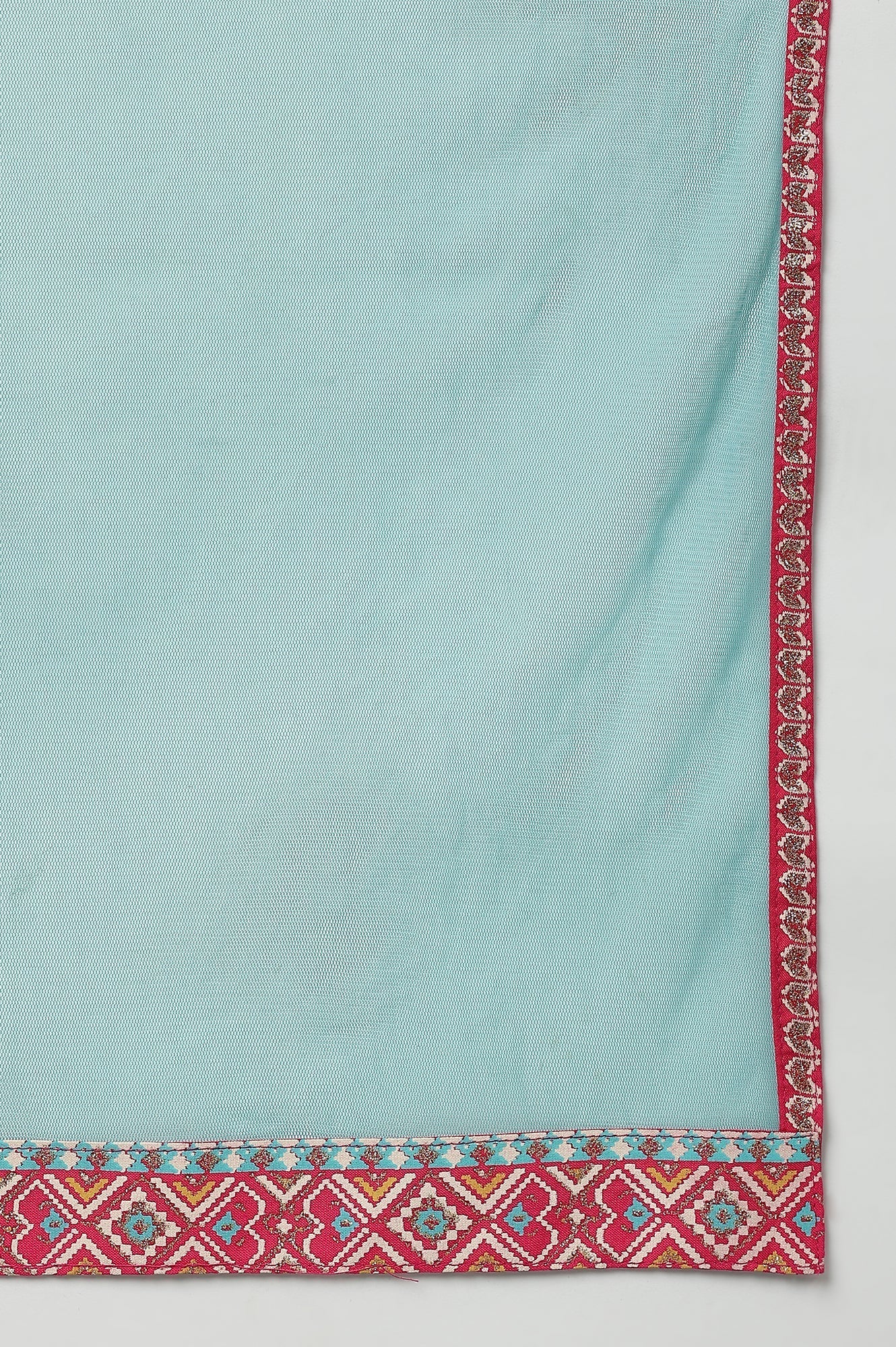 W for Woman Light Blue Mesh Dupatta