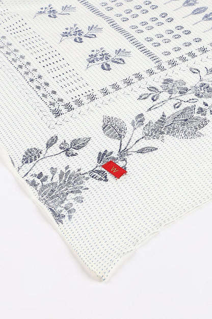 W for Woman Ecru Voile Printed Dupatta