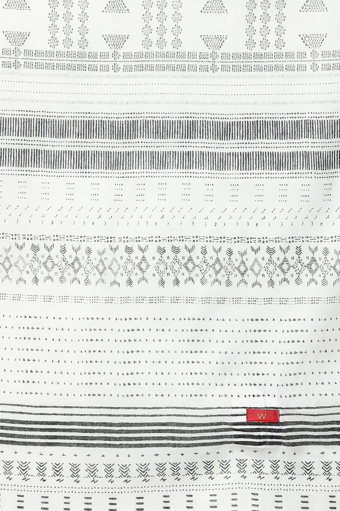 W for Woman Ecru Voile Printed Dupatta
