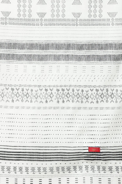 W for Woman Ecru Voile Printed Dupatta