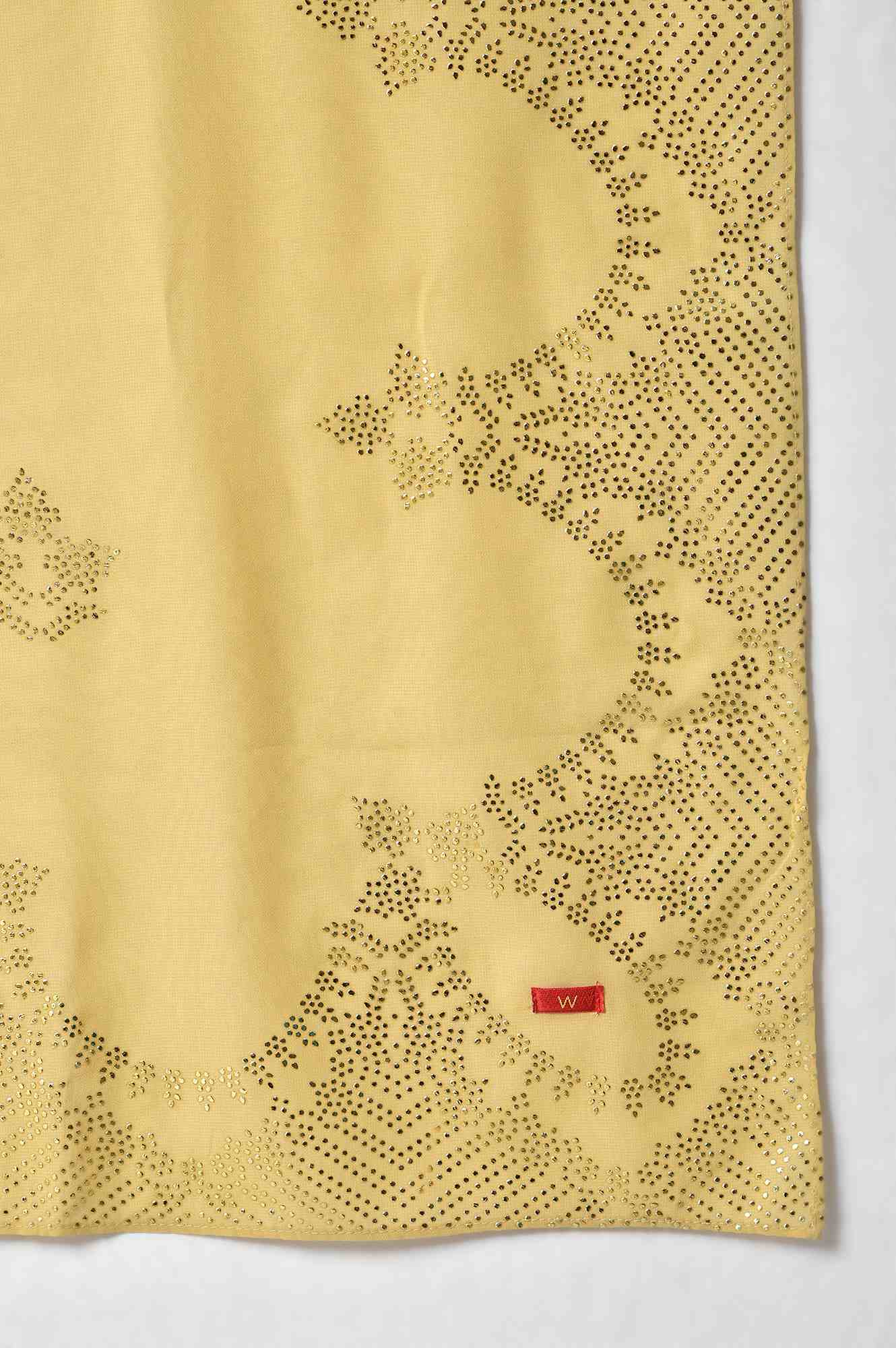 W for Woman Teal Sequin Highlighted kurta With Pants And Golden Dupatta