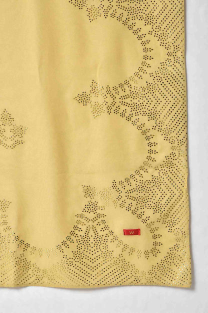 W for Woman Teal Sequin Highlighted kurta With Pants And Golden Dupatta