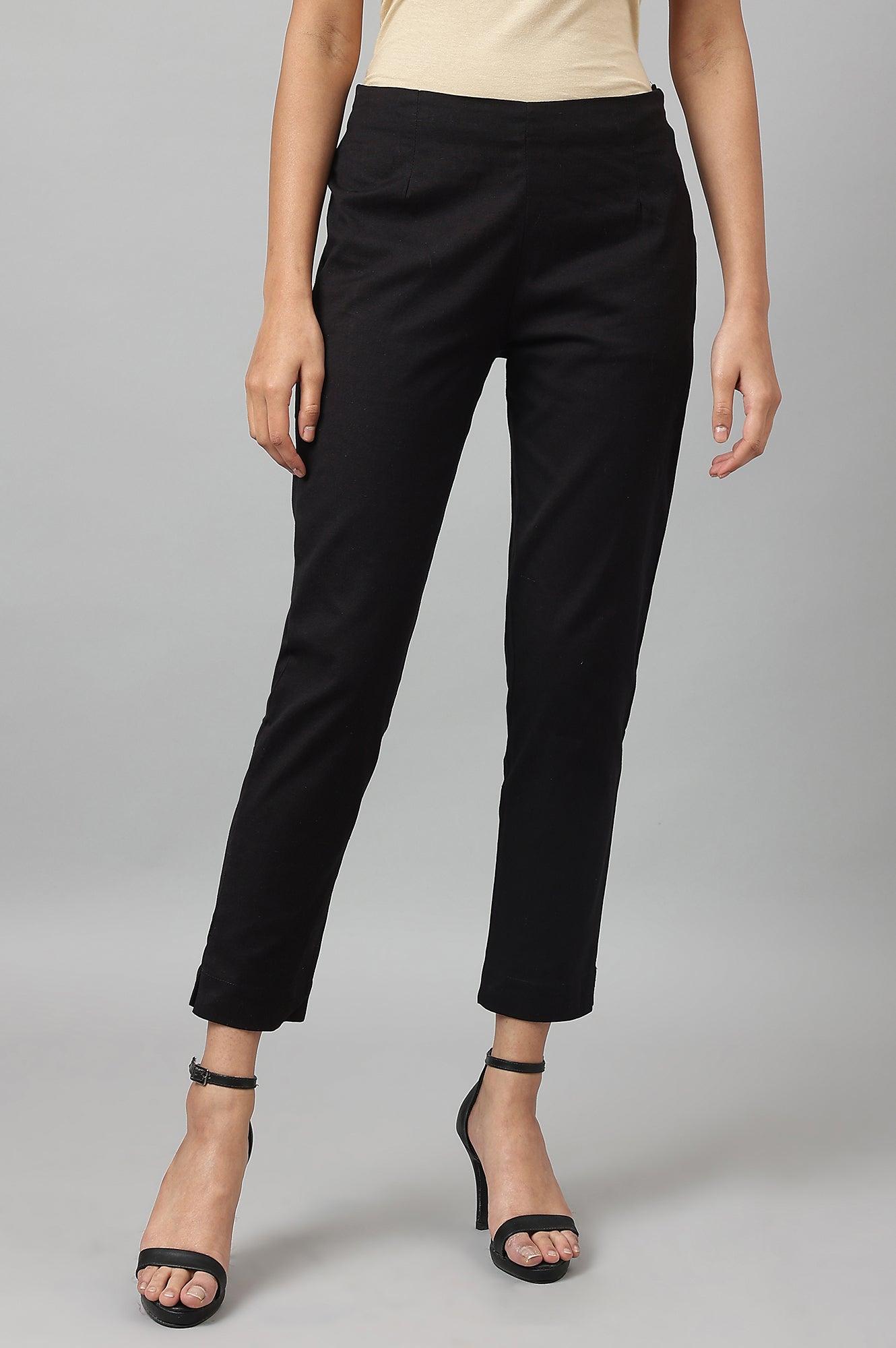 W for Woman Women'S Black Slim Pants