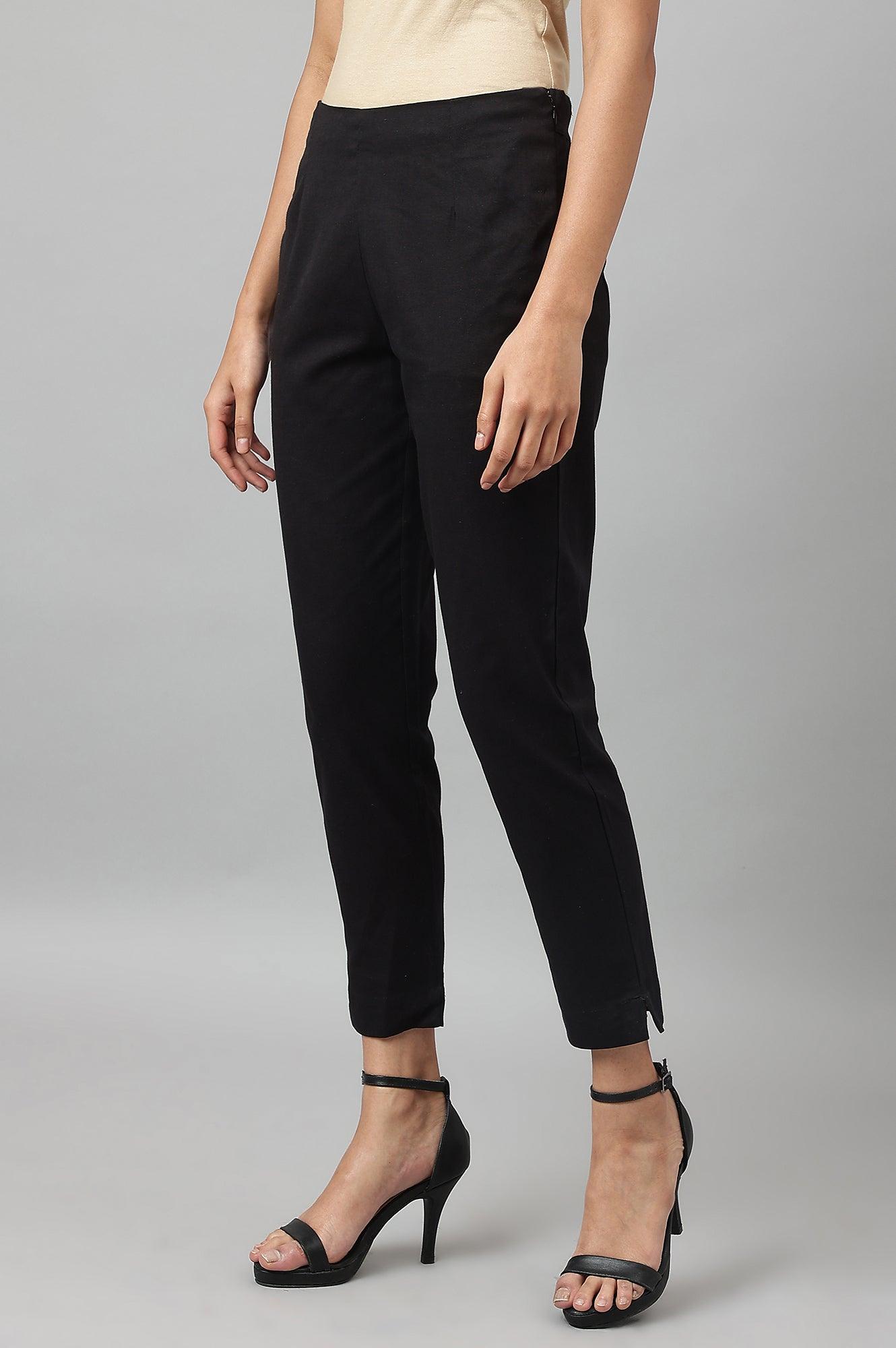 W for Woman Women'S Black Slim Pants