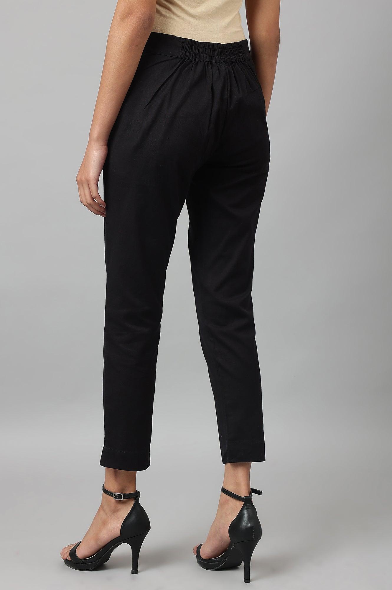 W for Woman Women'S Black Slim Pants