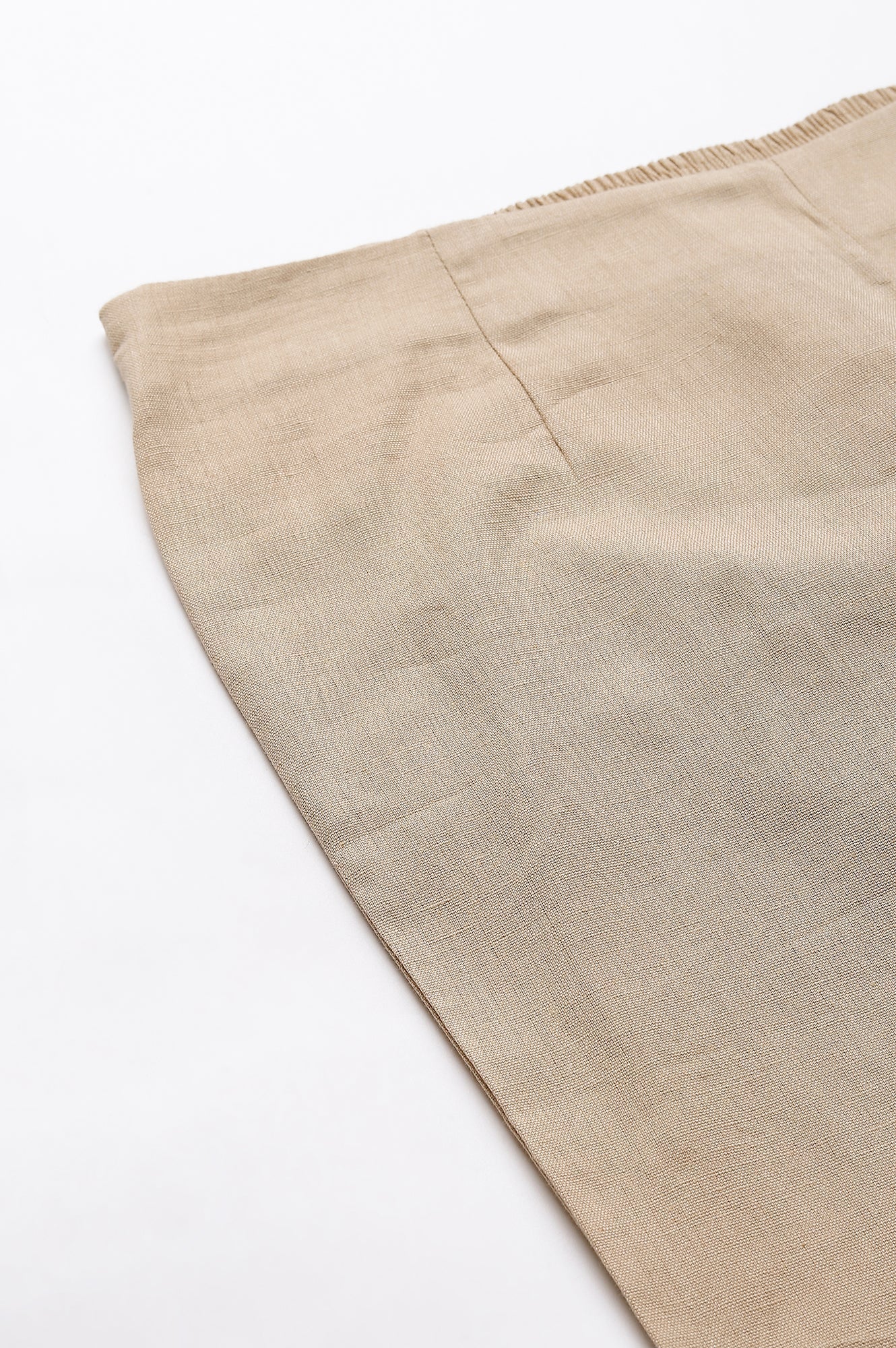 W for Woman Beige Slim Ankle Length Pants