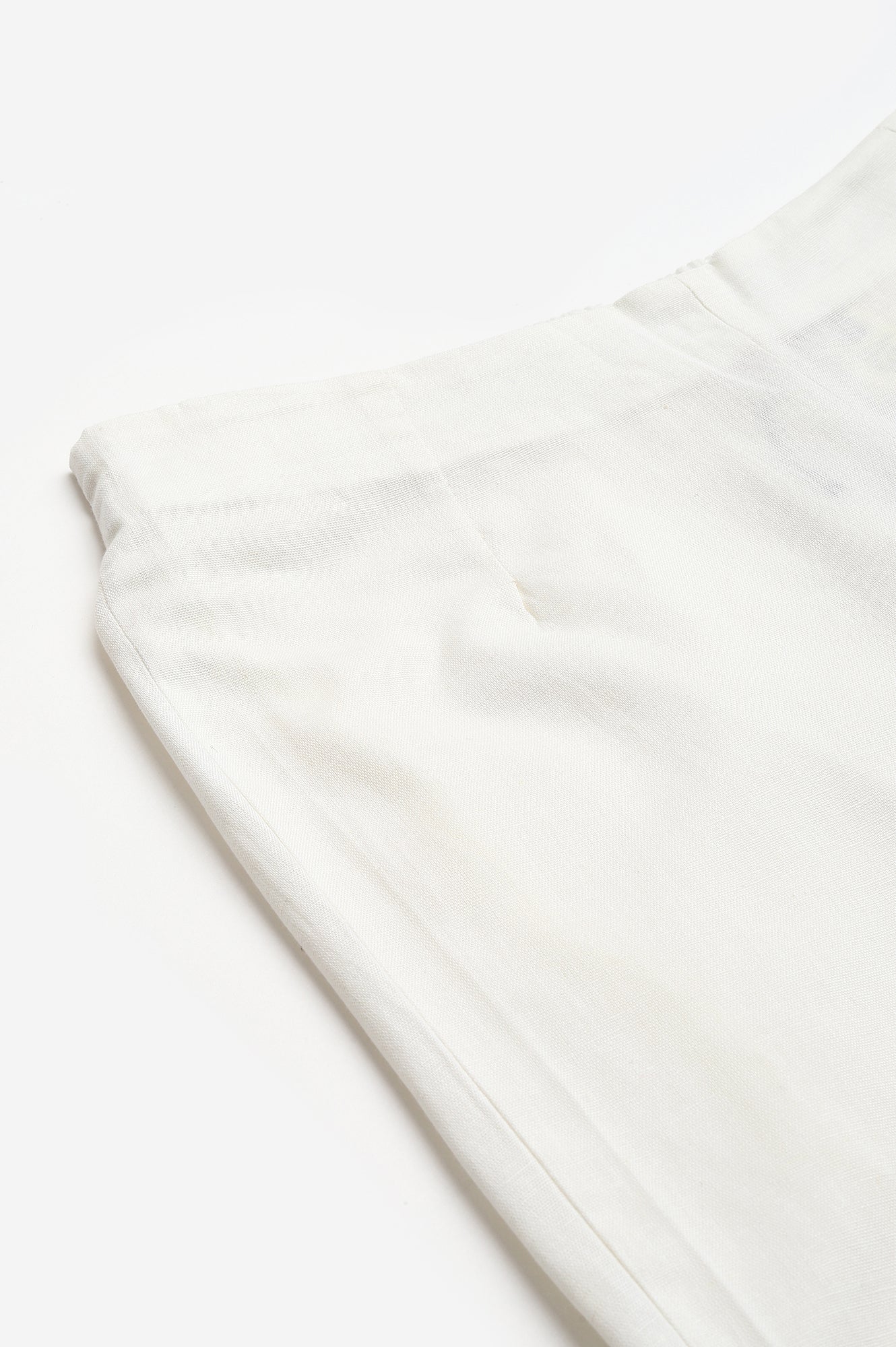 W for Woman White Fitted Pants