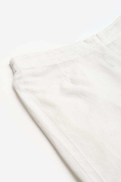 W for Woman White Fitted Pants