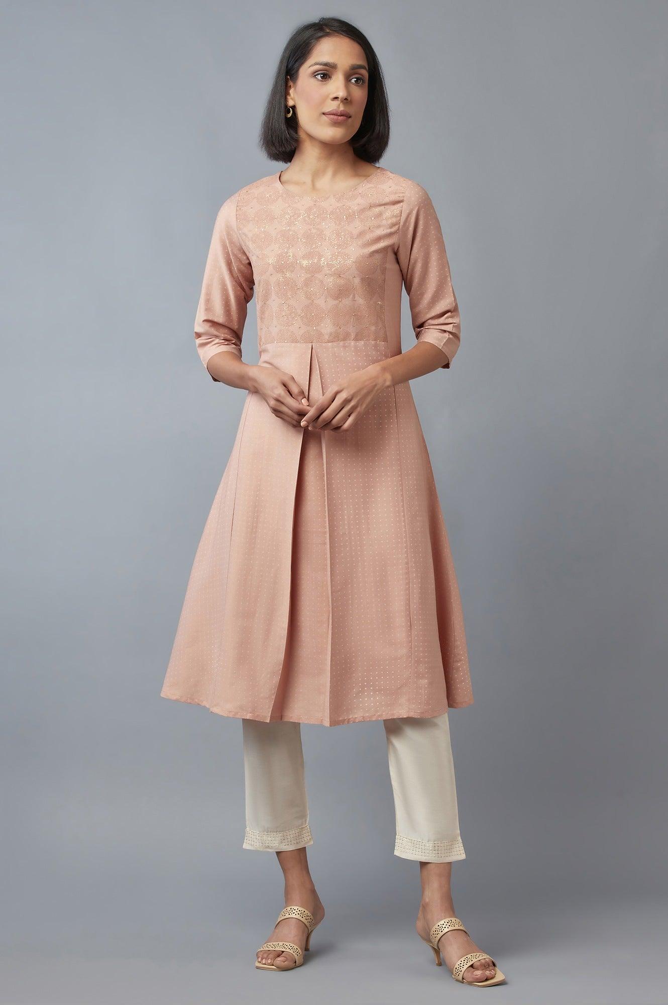 W for Woman Tuscany Pink A-line kurta