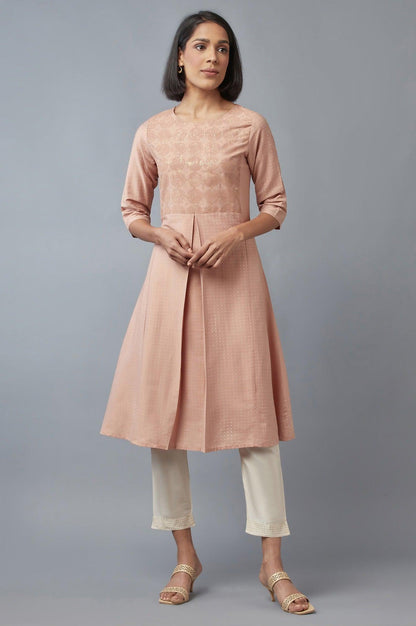 W for Woman Tuscany Pink A-line kurta