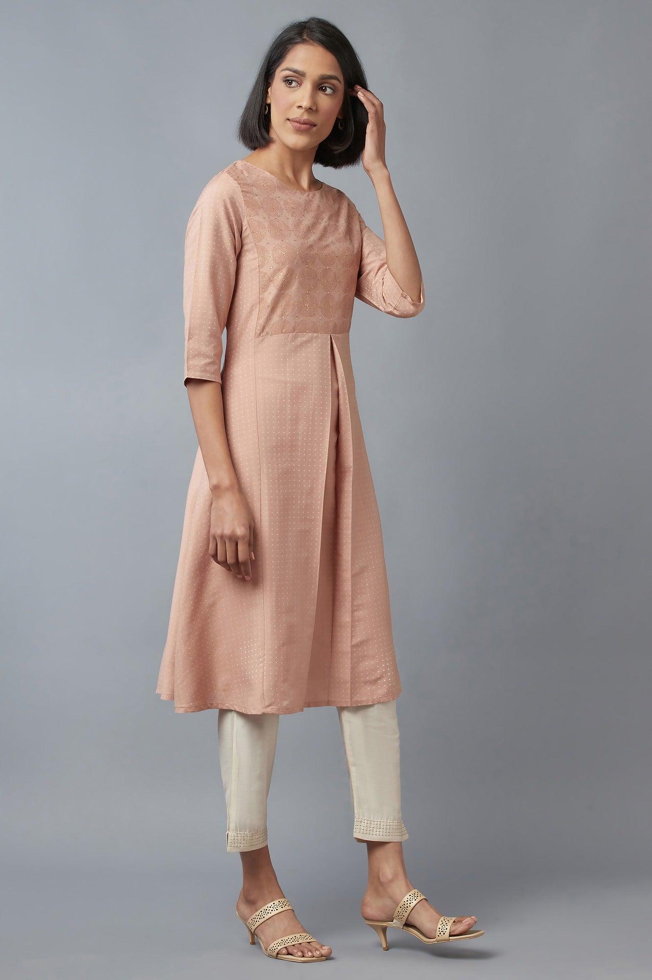 W for Woman Tuscany Pink A-line kurta