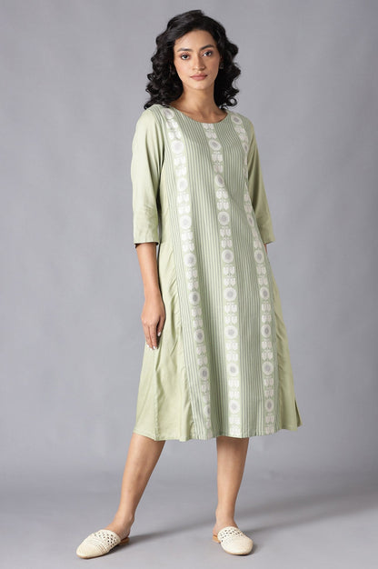W for Woman Laurel Green A-Line kurta