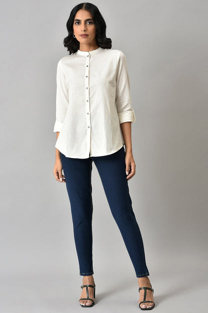 W for Woman Navy Blue Denim Jeggings