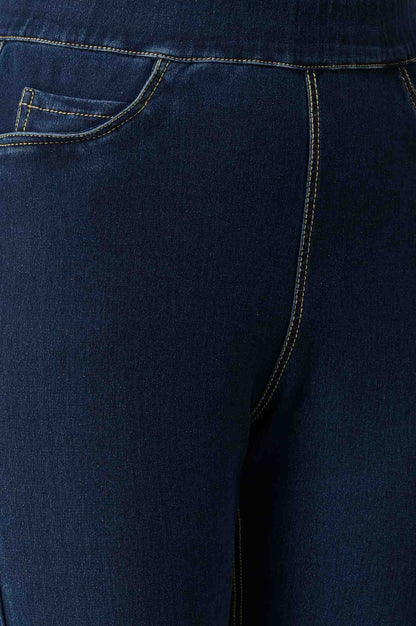 W for Woman Navy Blue Denim Jeggings
