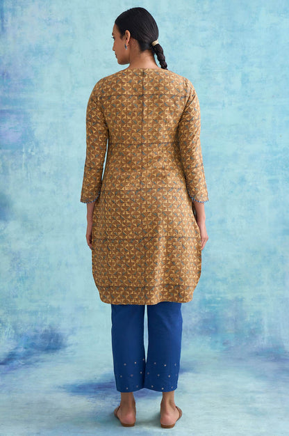 W for Woman Folksong By W Brown Handblock Print Cotton kurta
