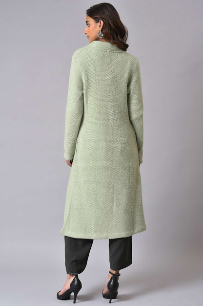 W for Woman Green Winter Women Cardigan