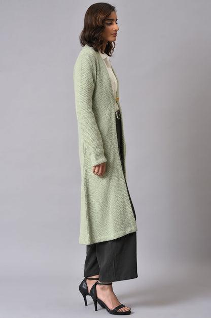 W for Woman Green Winter Women Cardigan