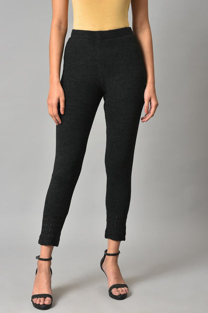 W for Woman Black Knitted Tights