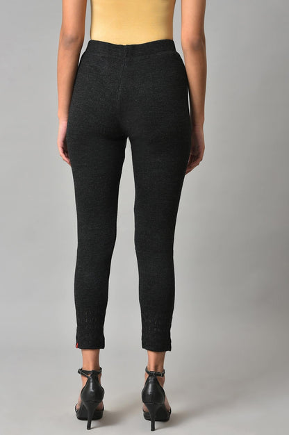 W for Woman Black Knitted Tights