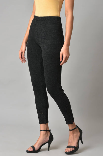 W for Woman Black Knitted Tights