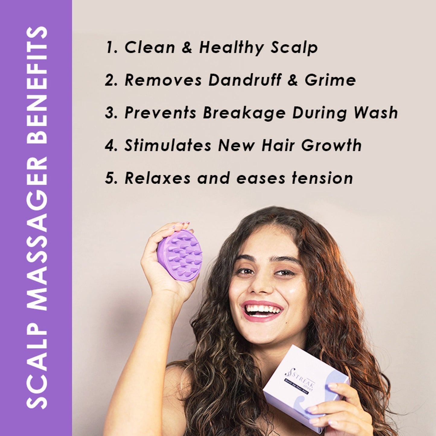 Scalppie Scalp Massager And Shampoo Brush - Peach