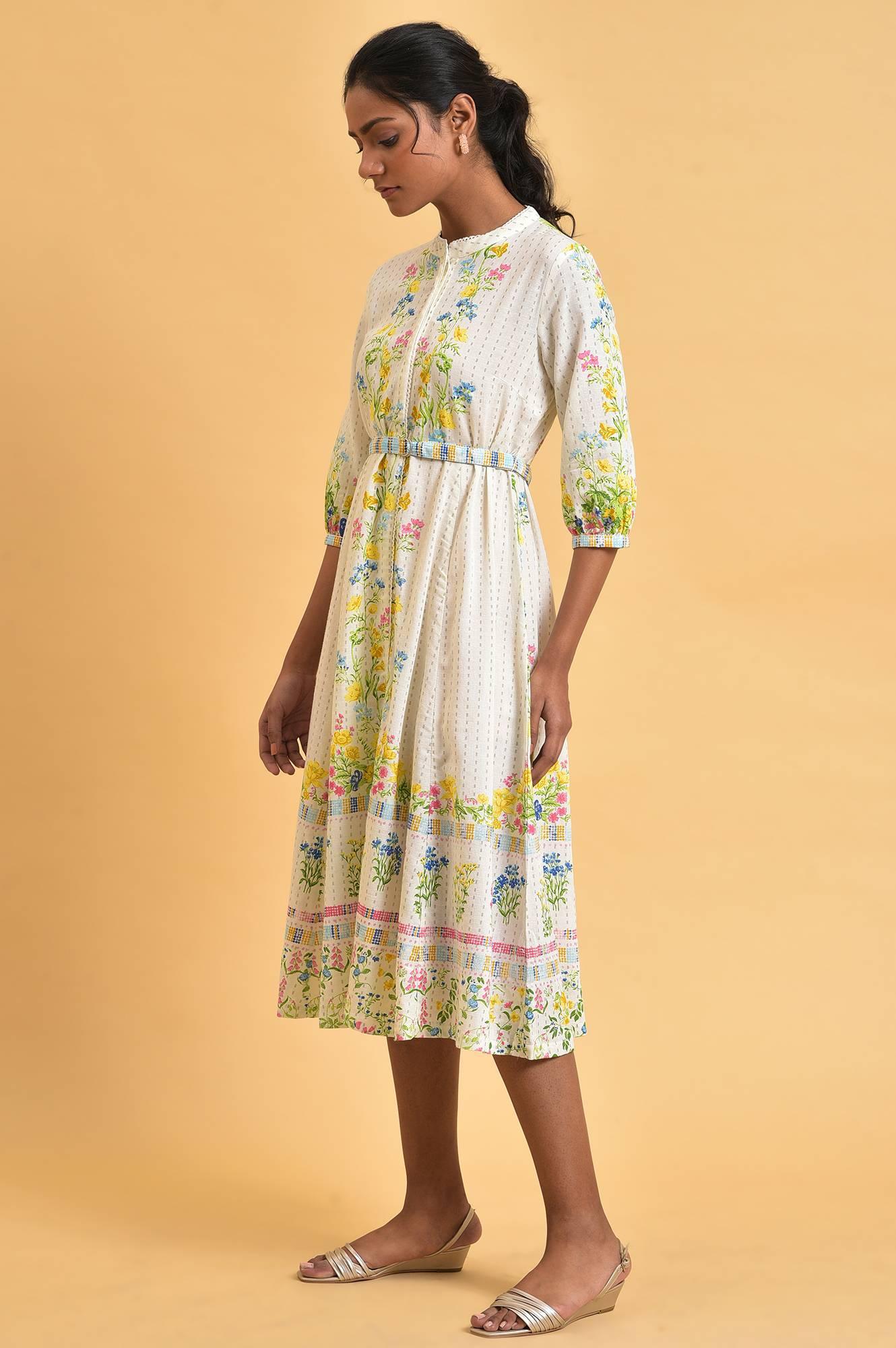W for Woman White Floral Summer Vacay Dress
