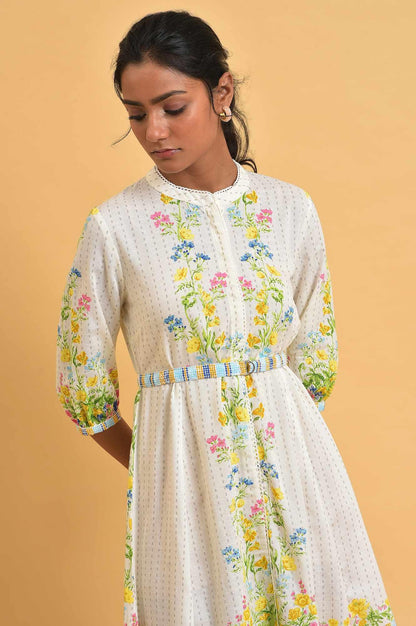 W for Woman White Floral Summer Vacay Dress