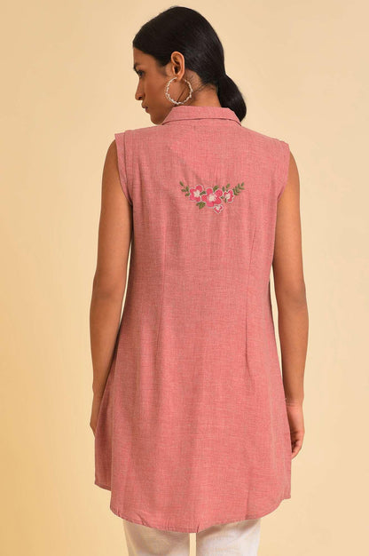 W for Woman Pink Western Tunic With Embroidery