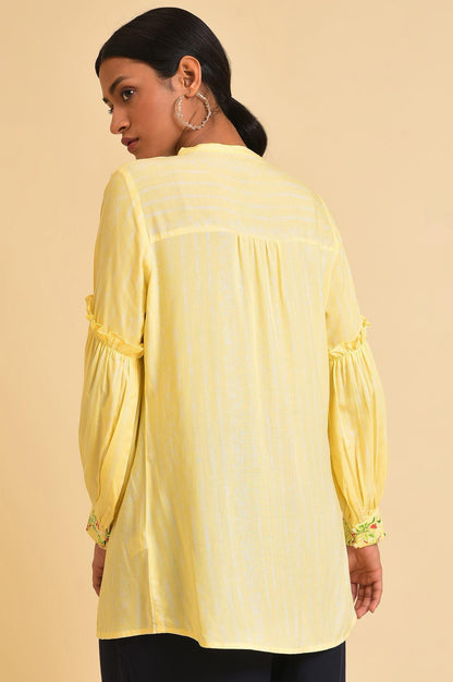 W for Woman Yellow Floral Printed Top