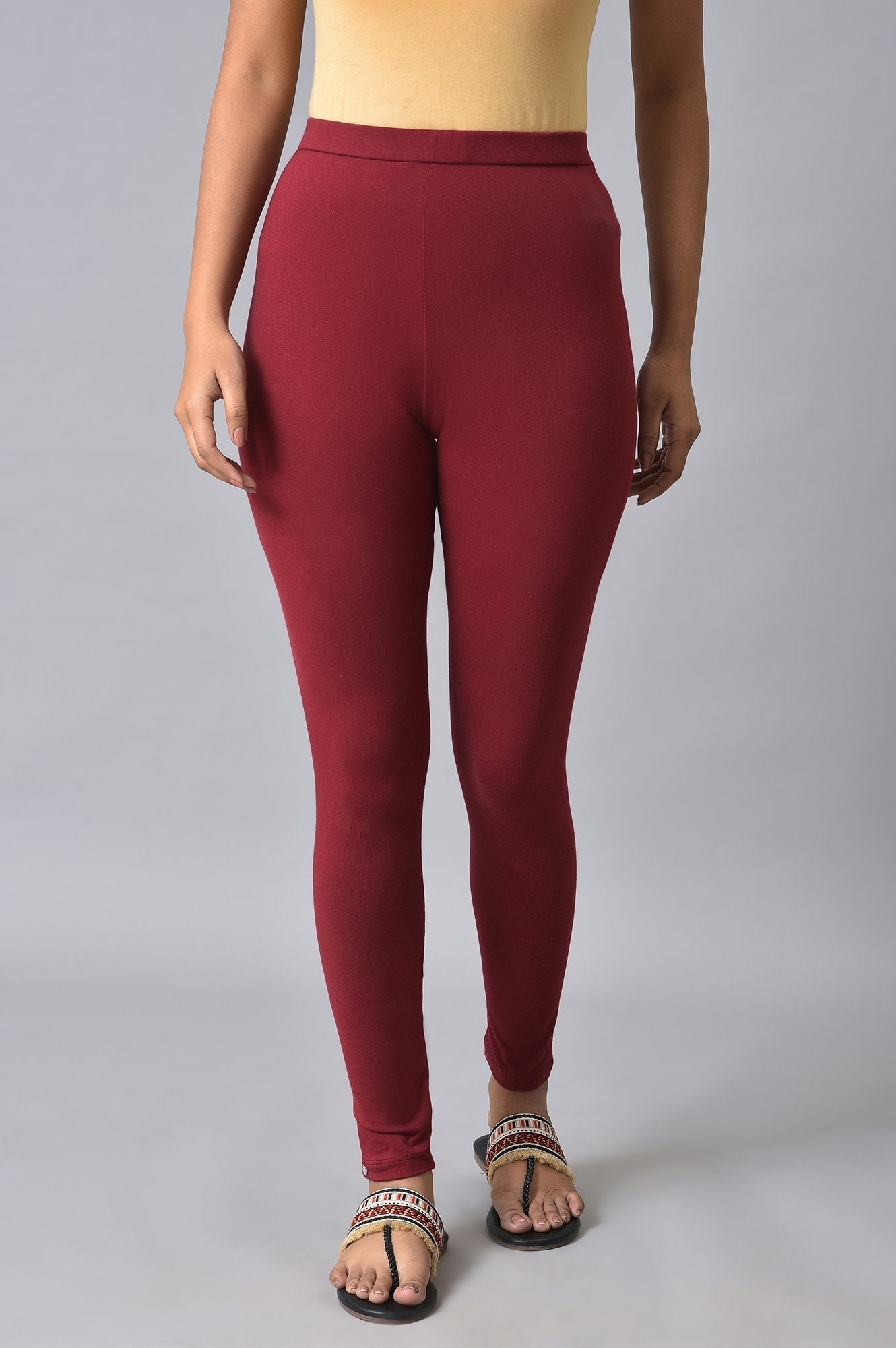 W for Woman Red Beige Coloured Tights