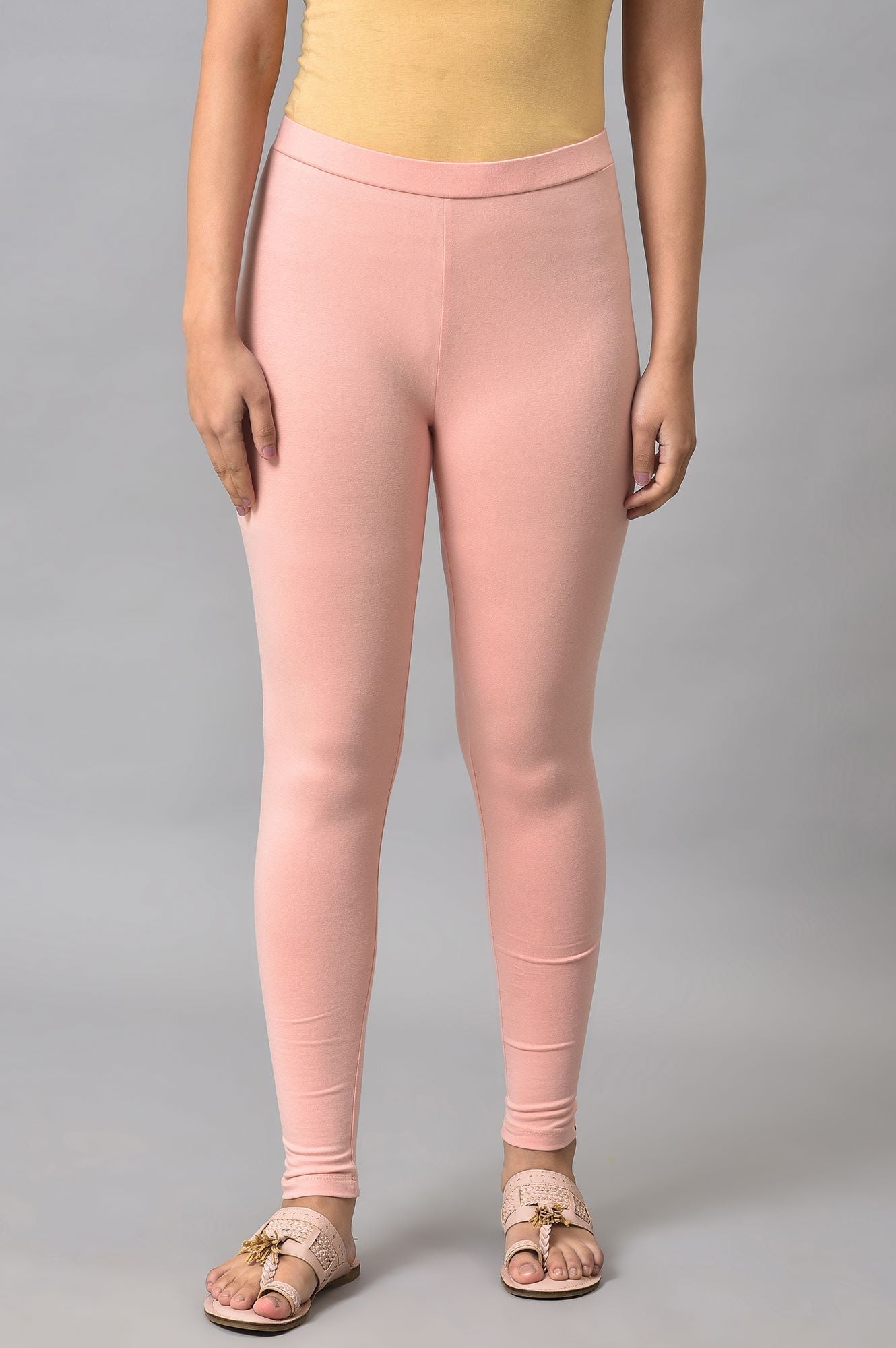 W for Woman Coral Cotton Jersey Tights