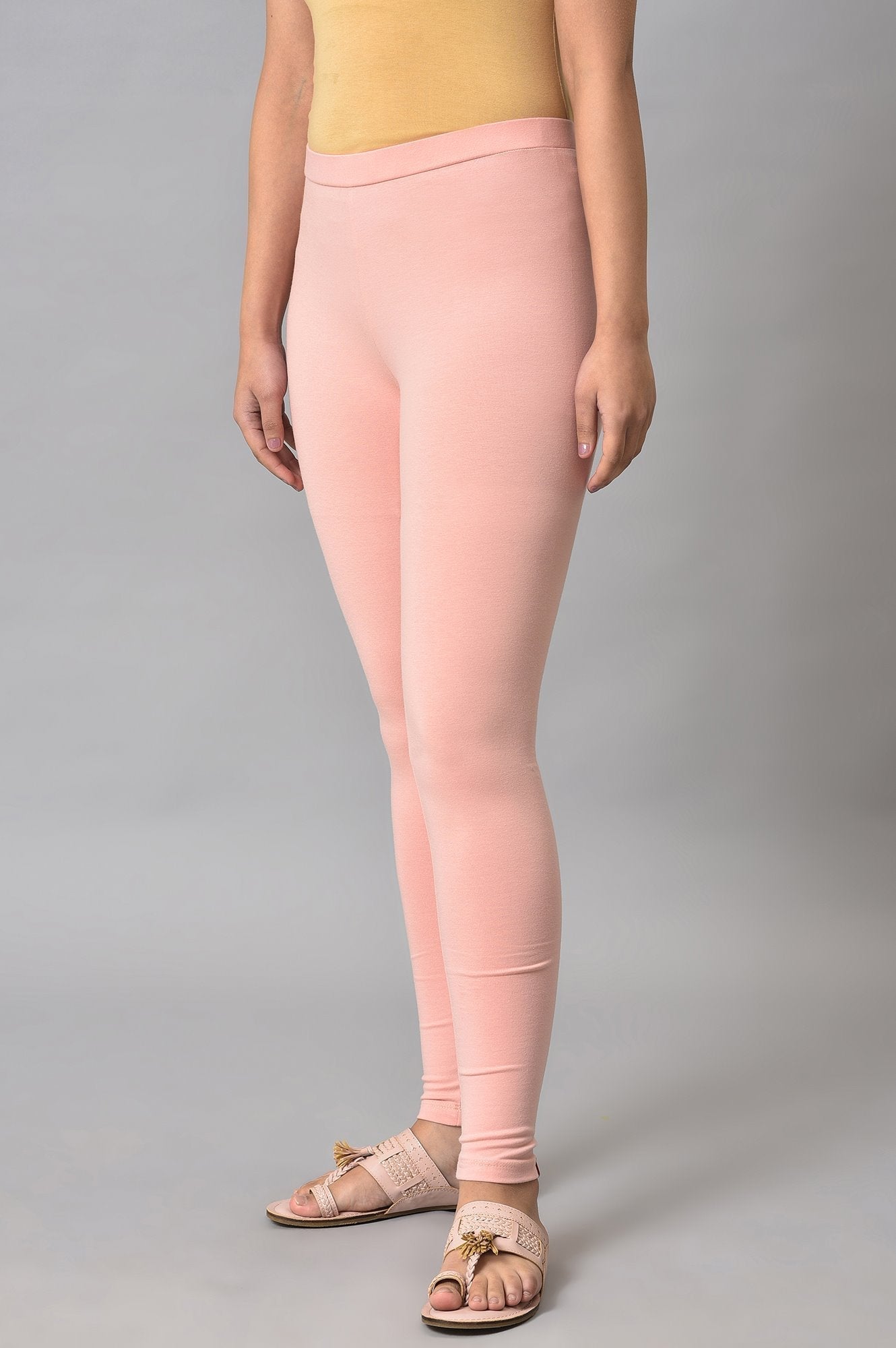 W for Woman Coral Cotton Jersey Tights
