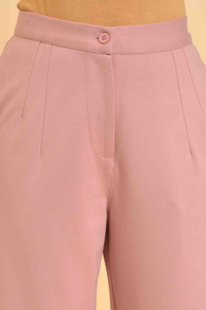 W for Woman Pink Straight Fit Trouser Pants