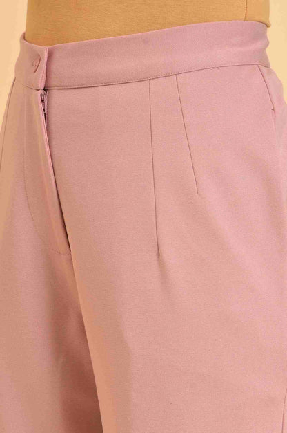 W for Woman Pink Straight Fit Trouser Pants