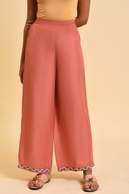W for Woman Light Orange Plus Size Parallel Pants