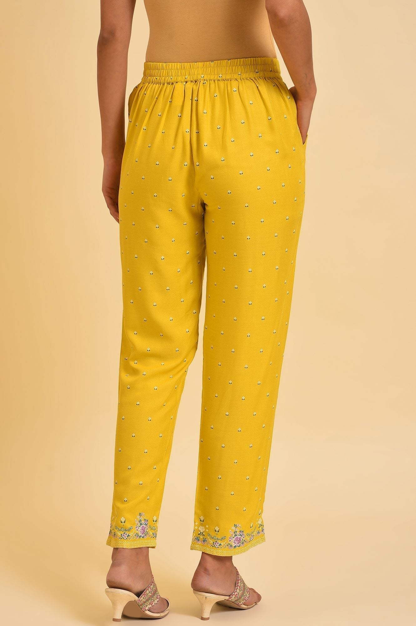 W for Woman Yellow Slim Pants