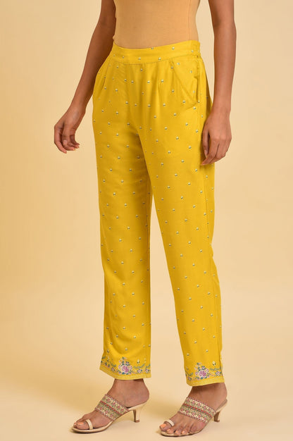 W for Woman Yellow Slim Pants