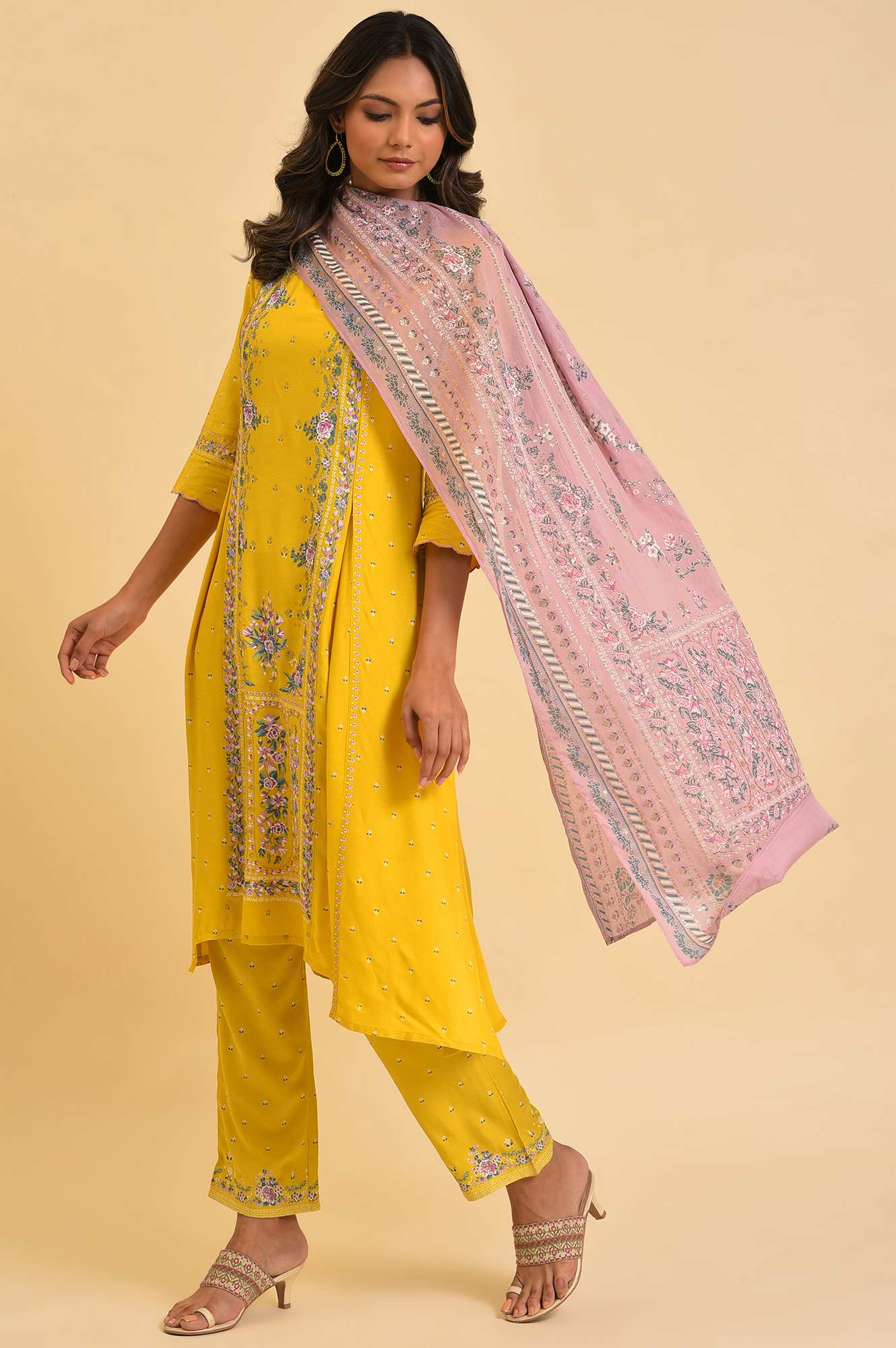 W for Woman Yellow Slim Pants