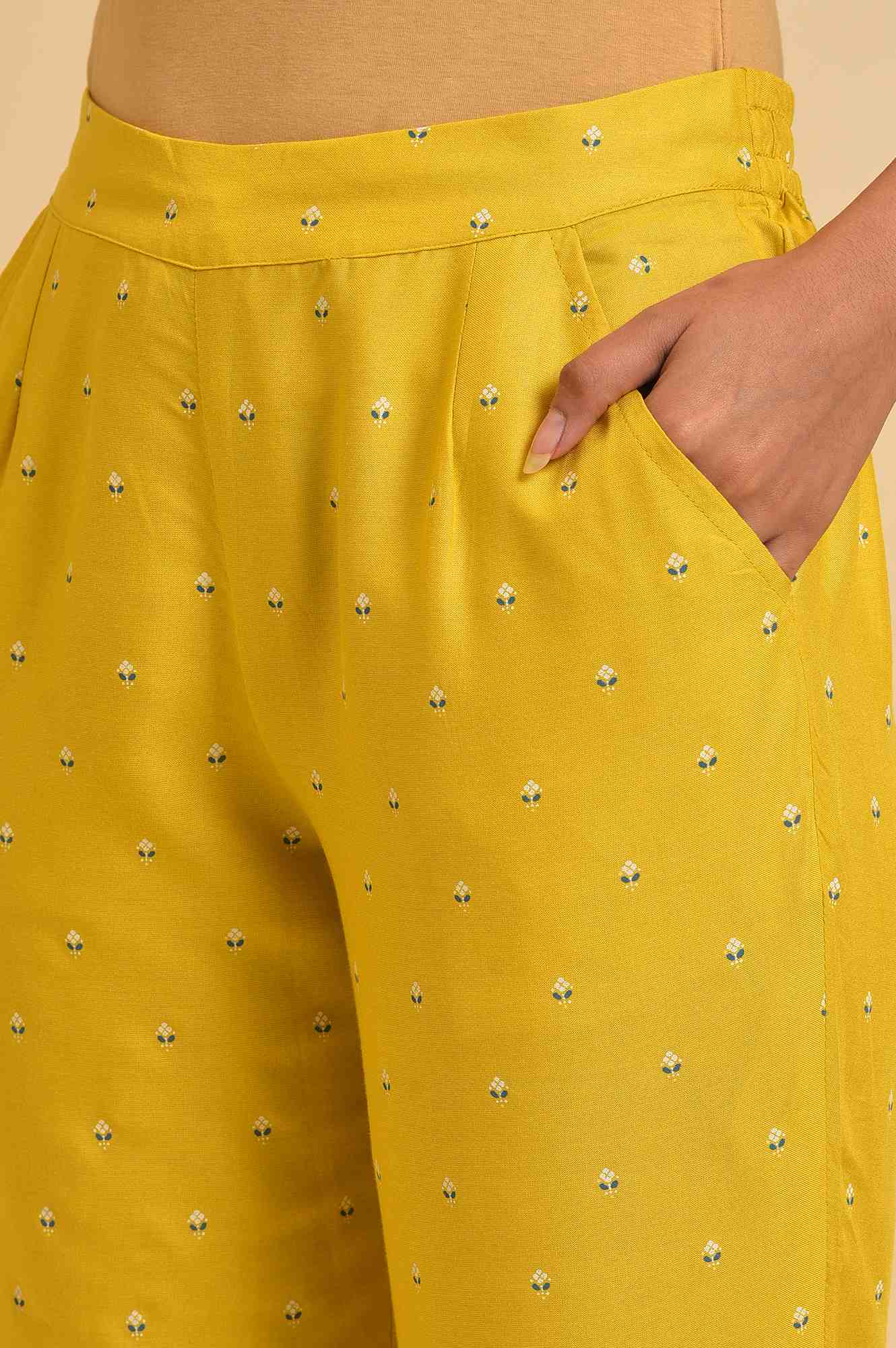 W for Woman Yellow Slim Pants