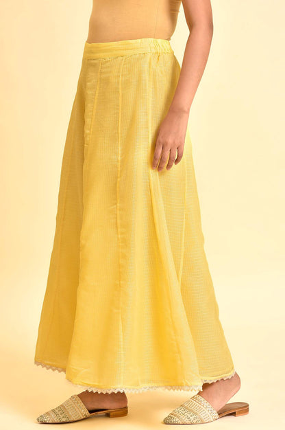 W for Woman Light Yellow Kota Culottes