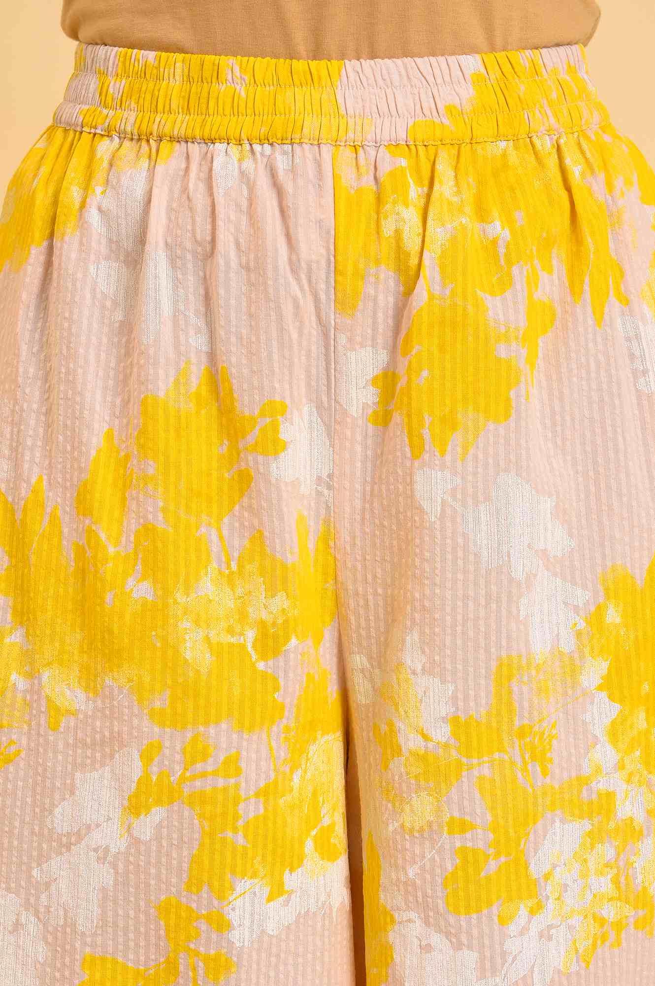 W for Woman Pink Floral Printed Top & Flared Pants Co-Ord Set