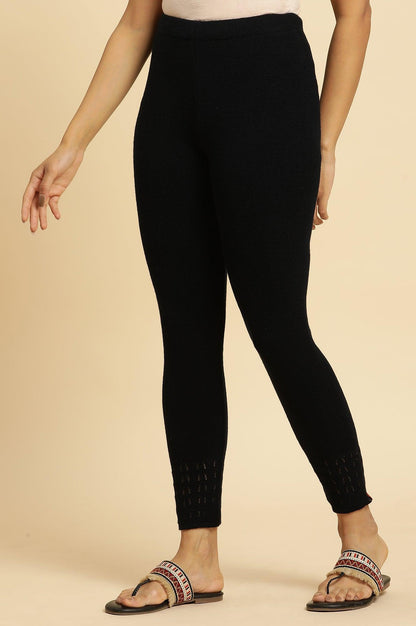 W for Woman Deep Navy Acrylic Winter Tights