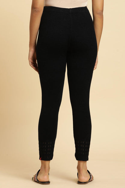 W for Woman Deep Navy Acrylic Winter Tights