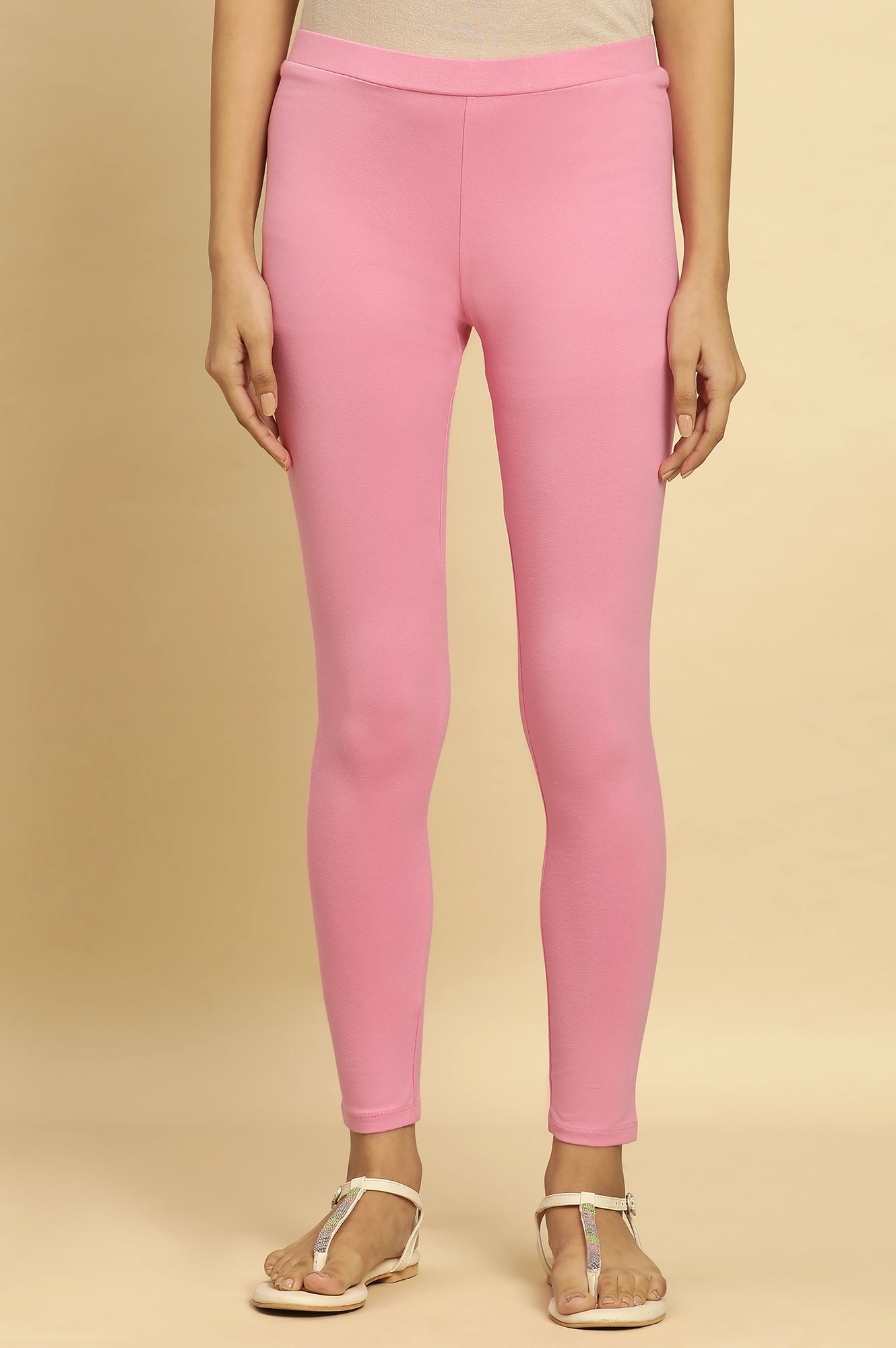 W for Woman Blush Pink Knitted Tights